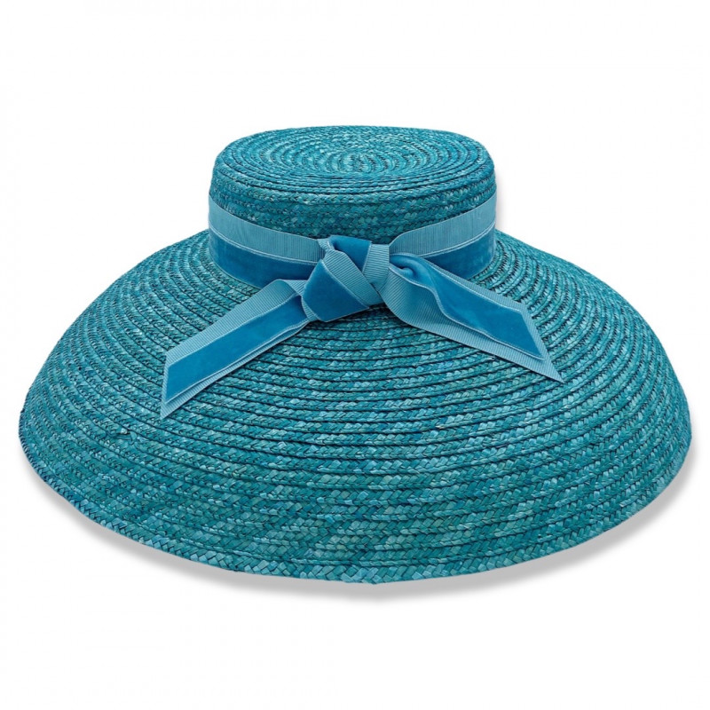 RACHEL Hat in Teal Blue