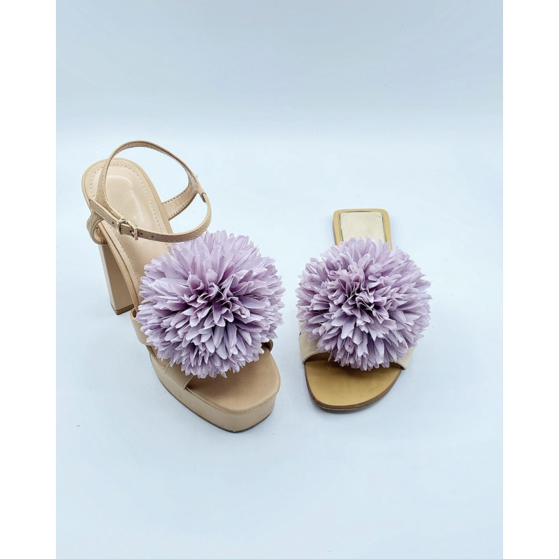 DAHLIA Lilac Shoes Clips