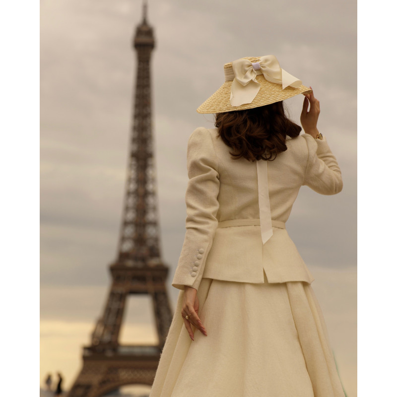 HEPBURN Straw Hat Ivory