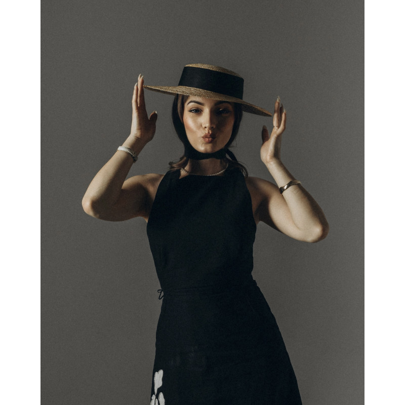 Chapeau Canotier CELINE Noir