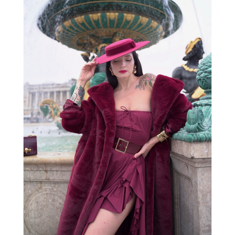 CLAUDIA Hat Burgundy