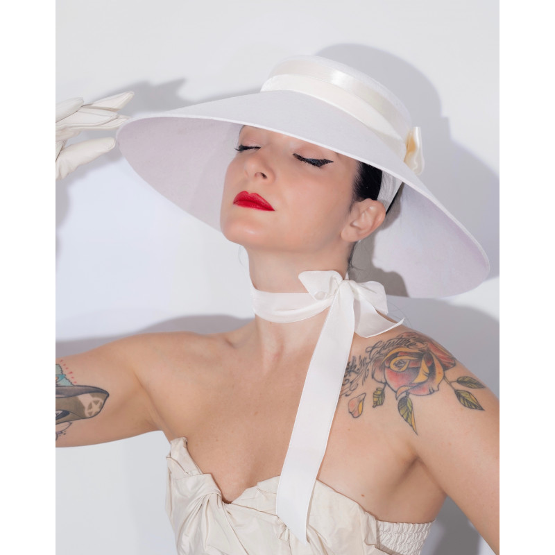 HEPBURN Hat Off White