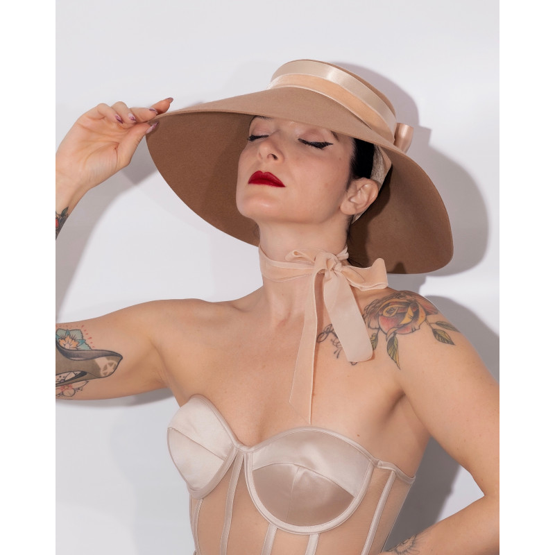 Chapeau HEPBURN Beige