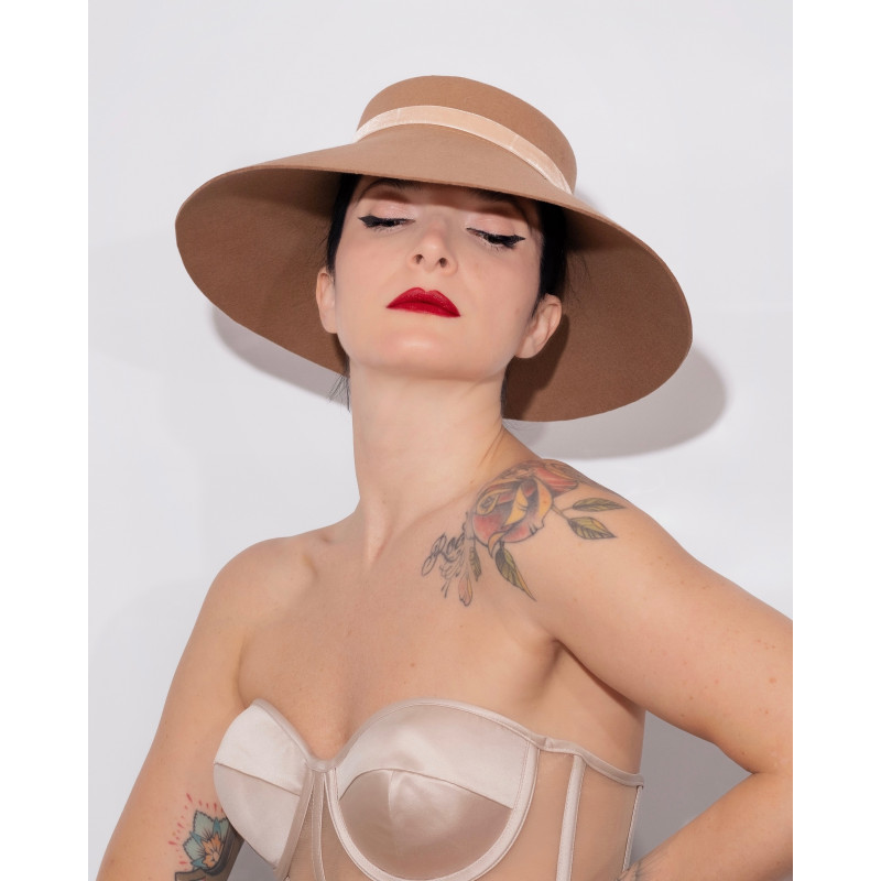 Chapeau MINI HEPBURN Beige