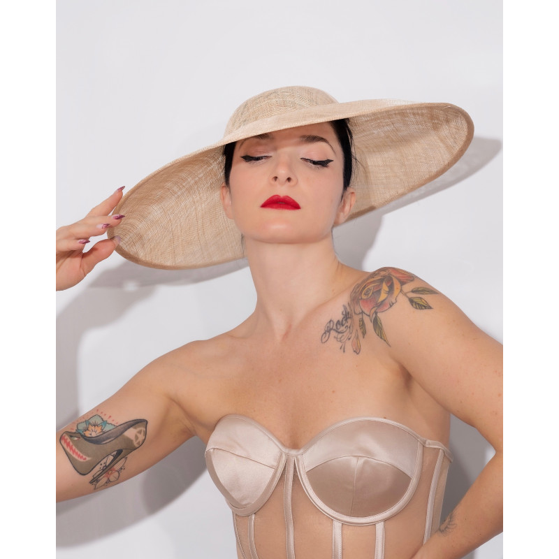 Chapeau Soucoupe EVITA Beige