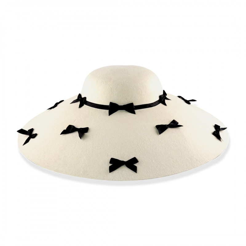 SAINT-GERMAIN Hat Ivory/Black