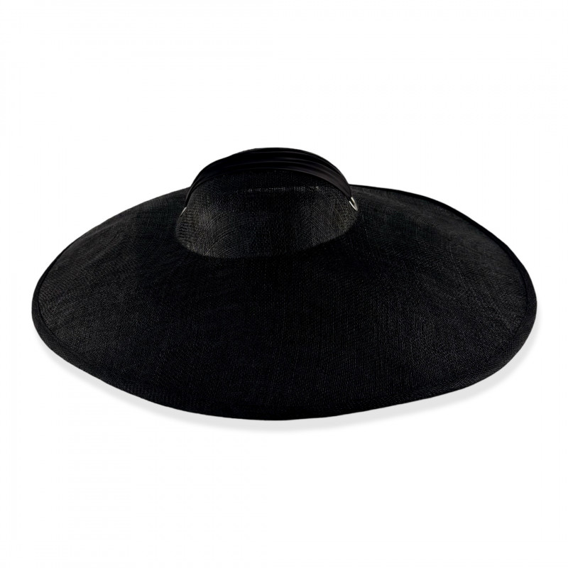 EVITA Saucer Hat Black