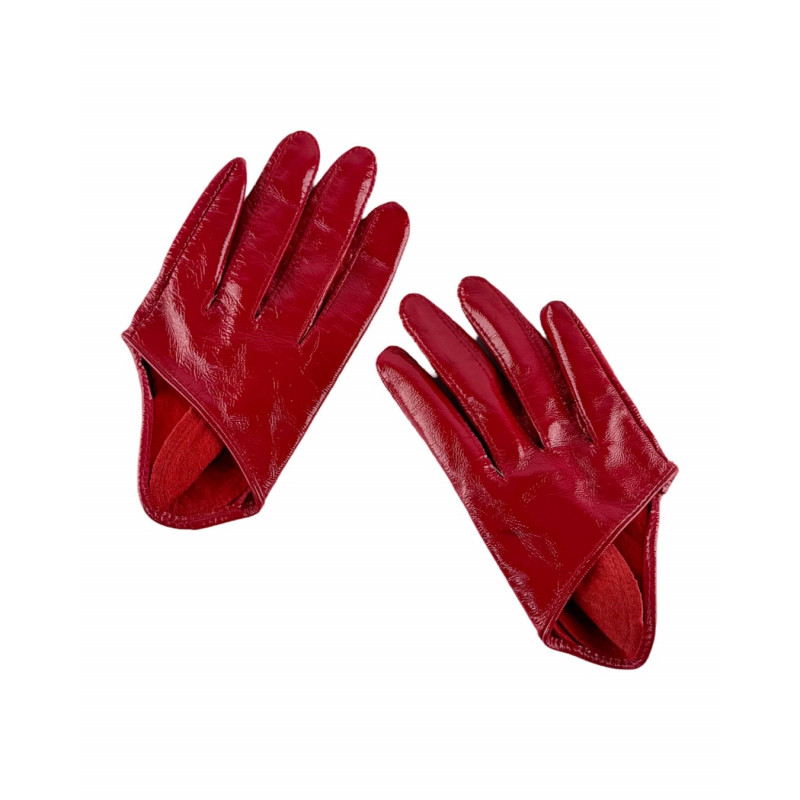 GWEN Short Leather Gloves Red