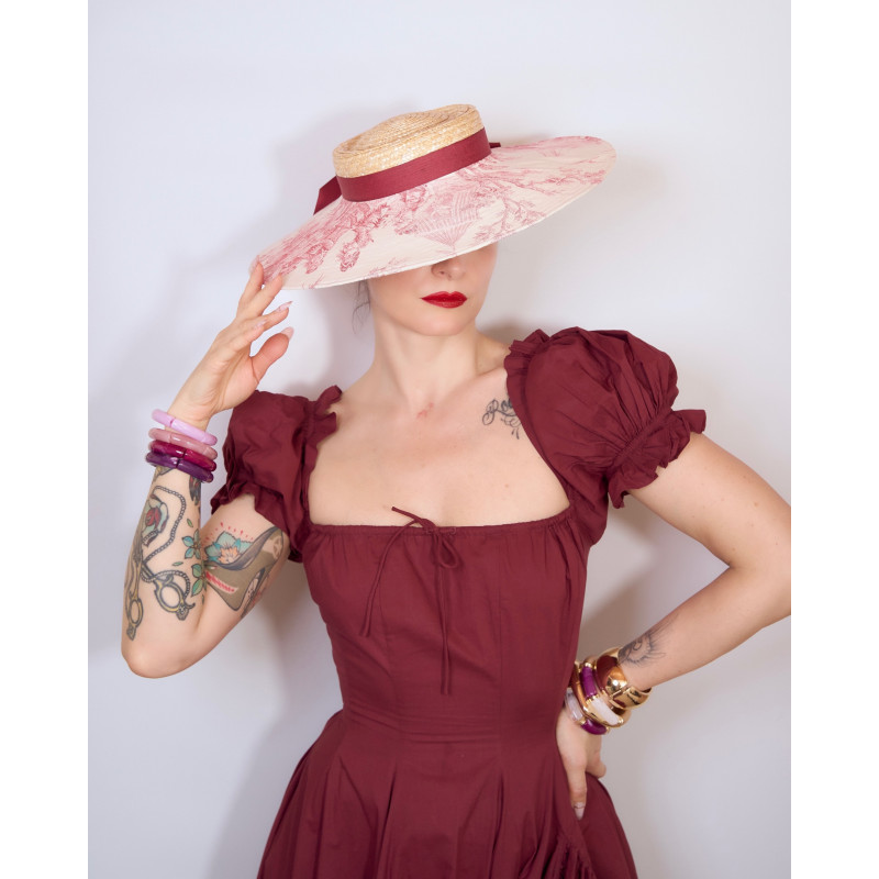 Chapeau SAINT-TROPEZ Burgundy