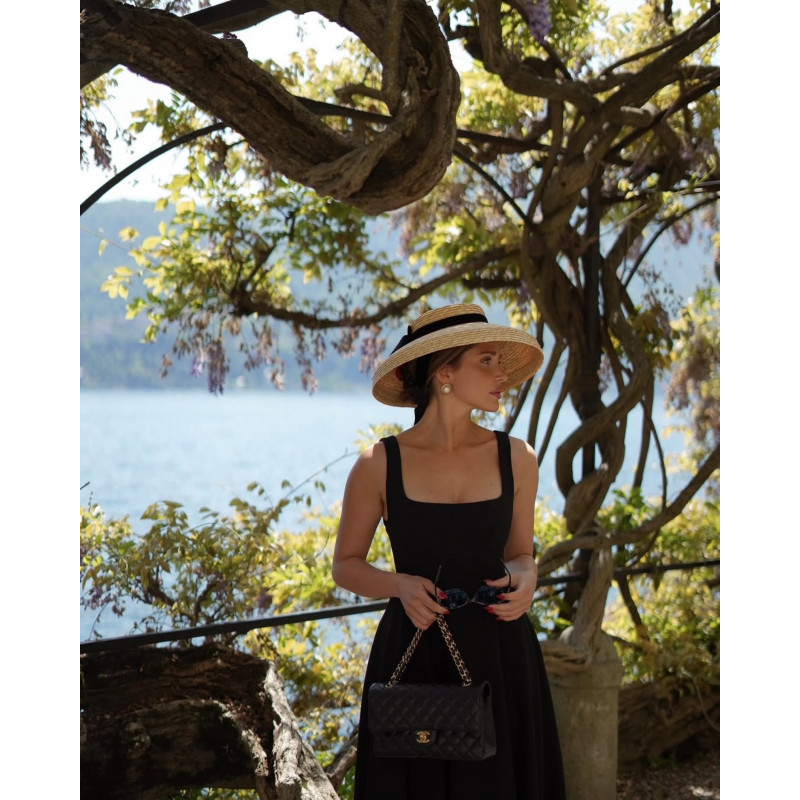 Chapeau AVA Paille Noir