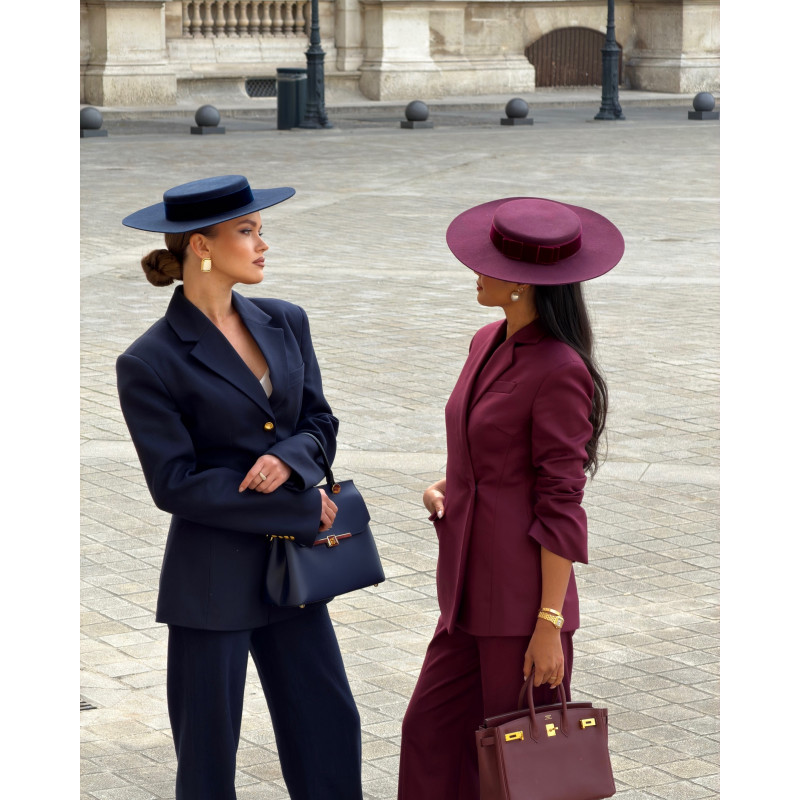 Chapeau CLAUDIA Bleu Marine