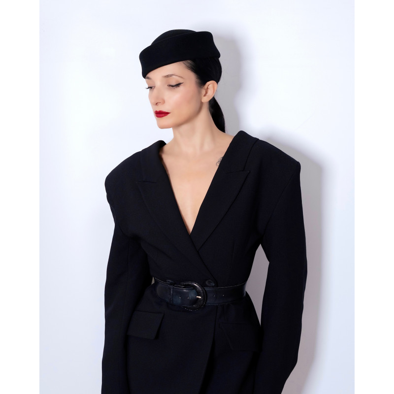 Chapeau Pilulier ANYA Noir