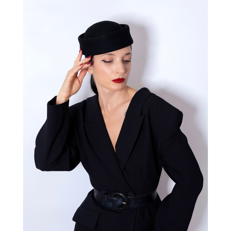 Chapeau Pilulier ANYA Noir