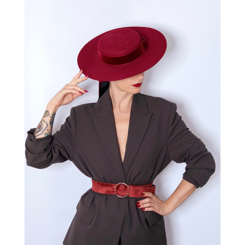 CLAUDIA Hat Burgundy