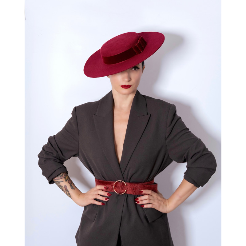 Chapeau CLAUDIA Bordeaux