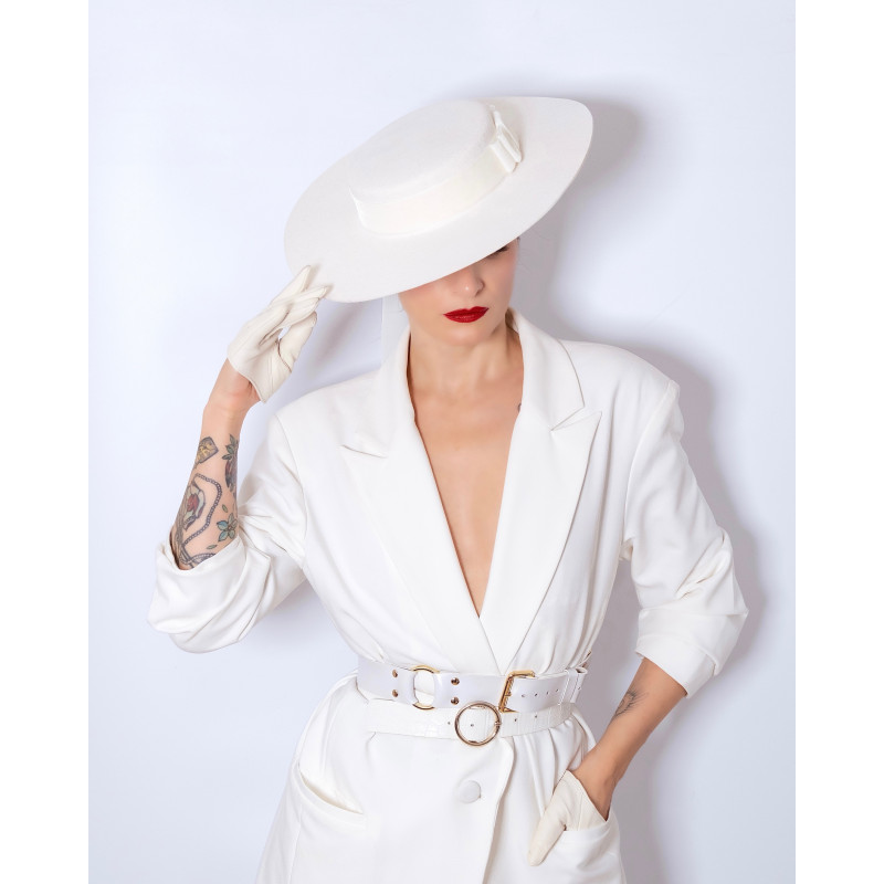 Chapeau CLAUDIA Blanc cassé