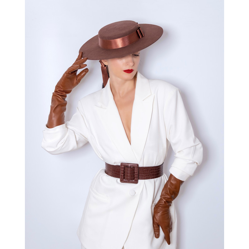 BETTY Long Leather Gloves...