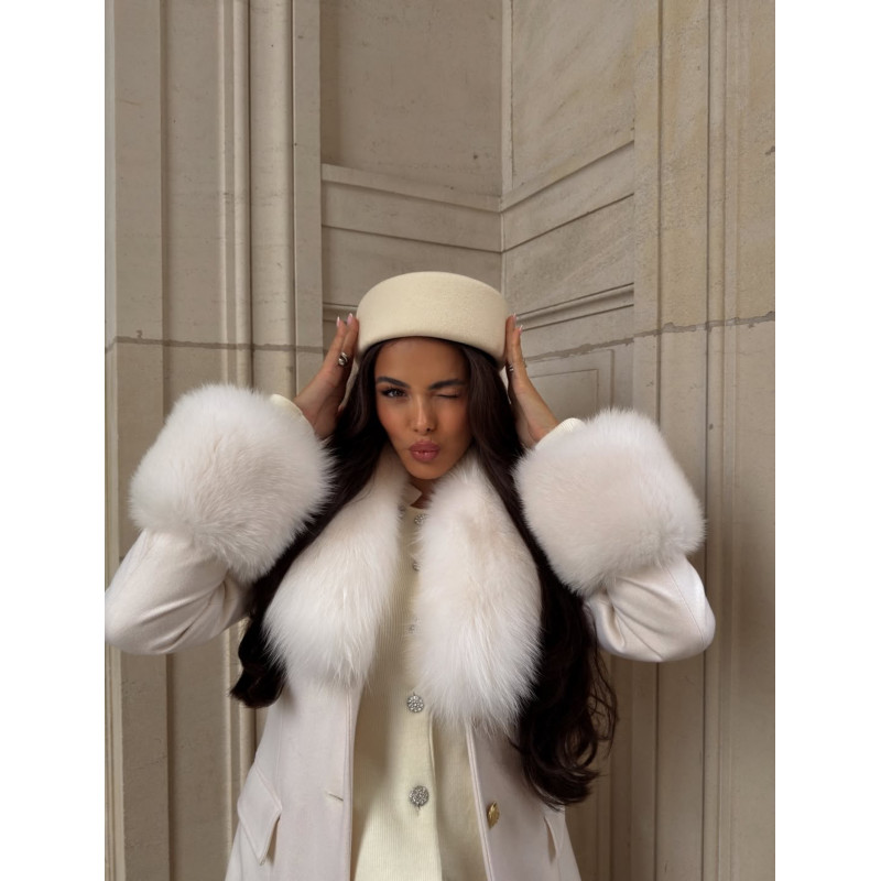 Chapeau Pilulier MILA Blanc...