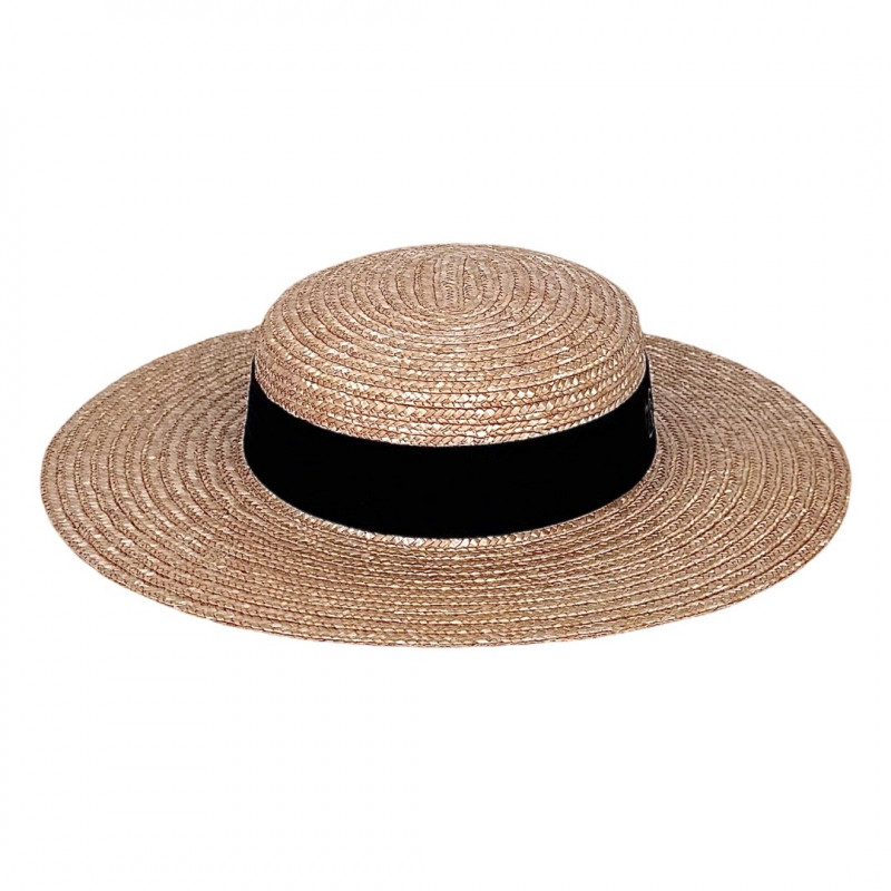 Chapeau Canotier VELVET Noir
