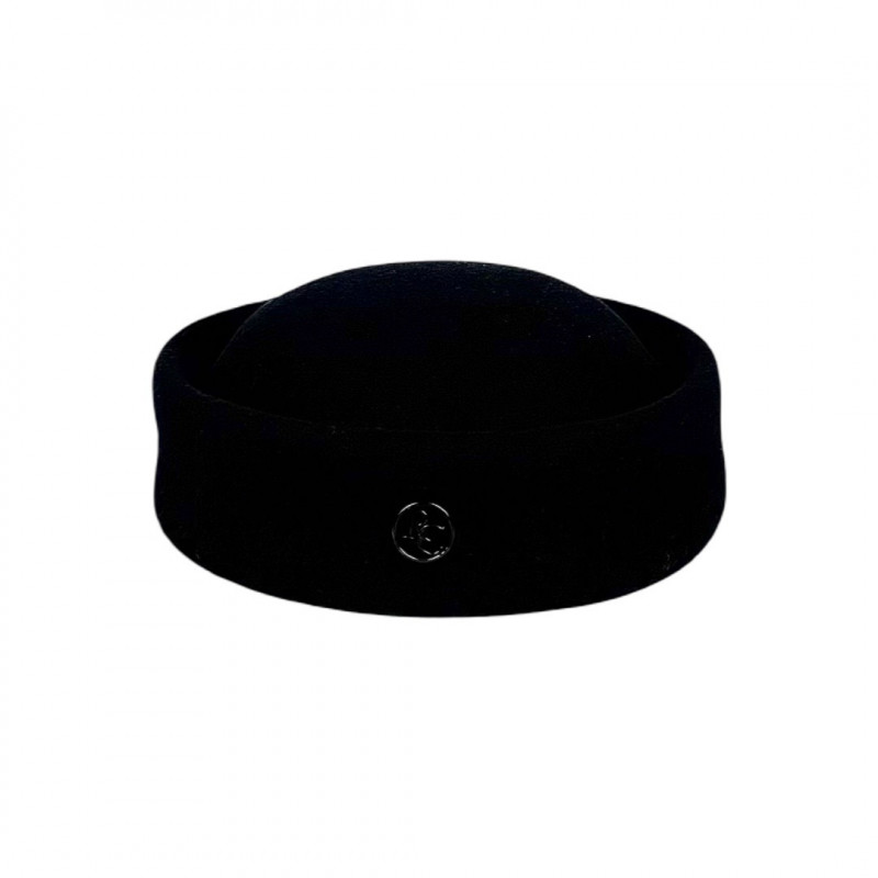 ANYA Pill Box Hat Black