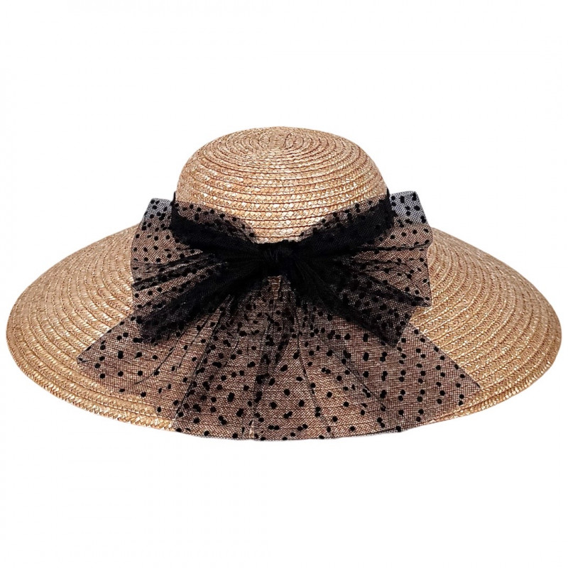 IRENE Plumetis Hat Black