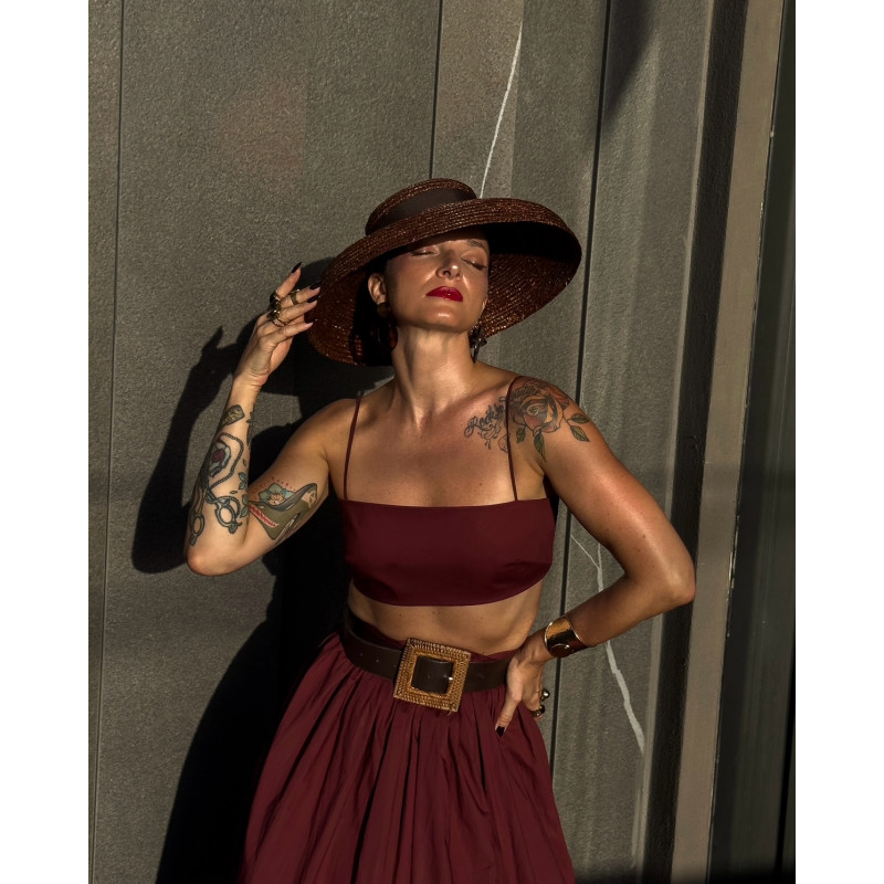 AVA Straw Hat Brown
