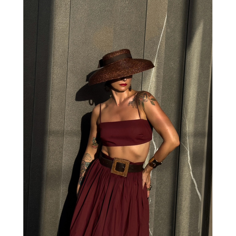 AVA Straw Hat Brown