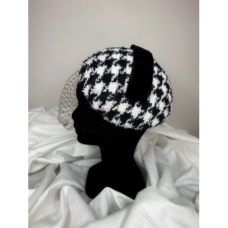 houndstooth fascinator