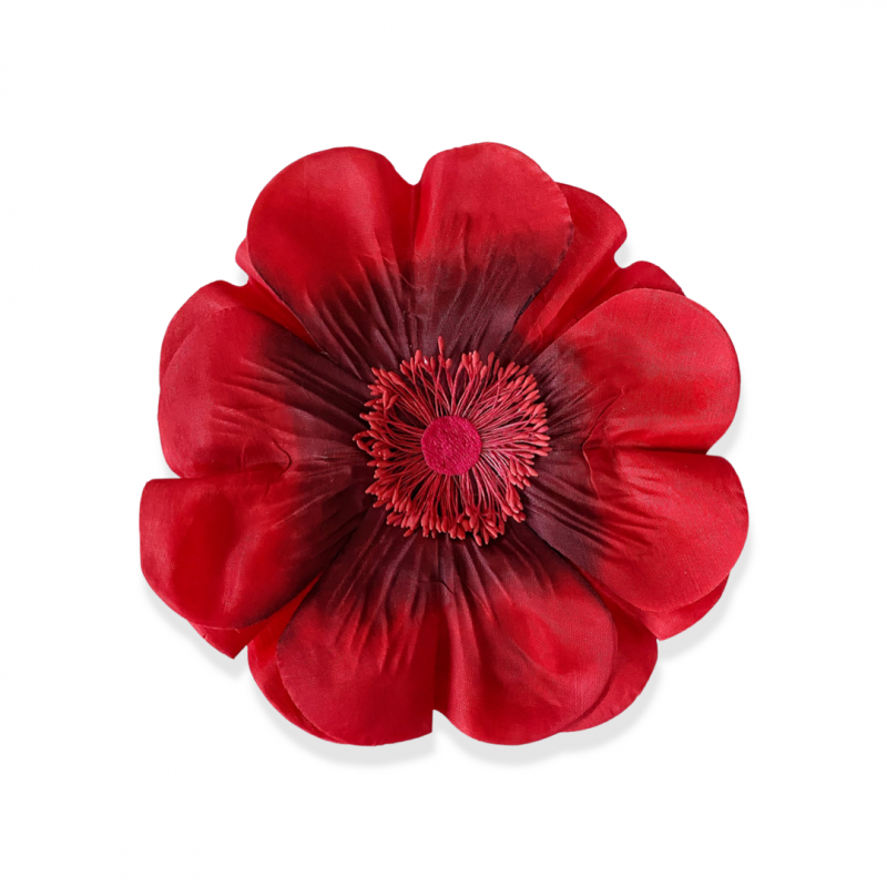 Broche ANEMONE Rouge