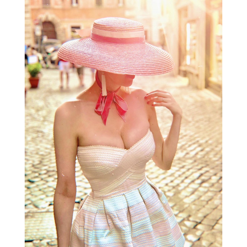 RACHEL Hat in Vintage Pink